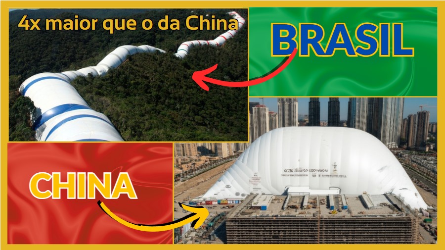 Brasil 4x Maior que a China em Galpoes Inflaveis DVFs